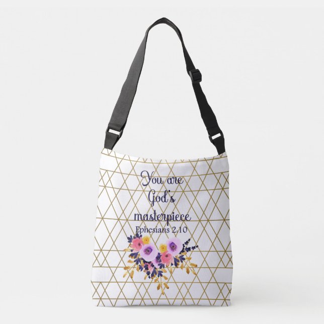 Sac Ajustable Vous êtes le chef-d'oeuvre de Dieu Bible Verse (Devant)