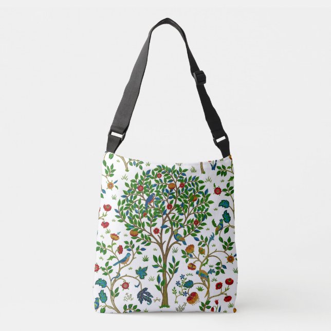 Sac Ajustable William Morris Arbre de vie Motif, vert et multi (Devant)