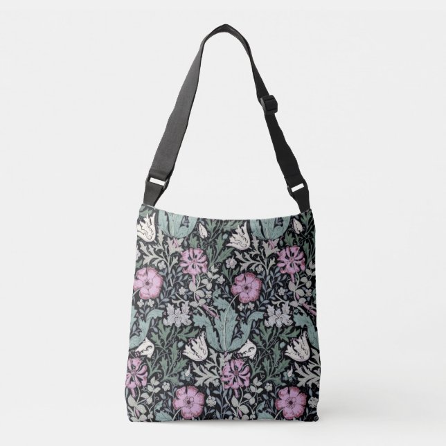 Sac Ajustable William Morris Poppy Botanical Victorian Wallpaper (Devant)