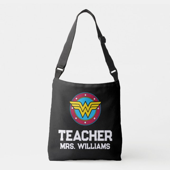 Sac Ajustable Wonder Woman | Professeur de logo Circle & Stars (Devant)