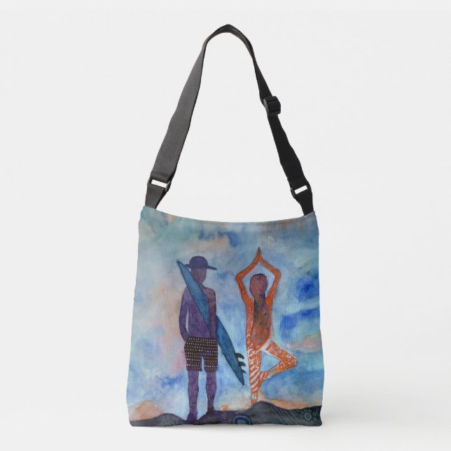 Sac Ajustable Yoga Surf aquarelle Classic carrosserie (Devant)