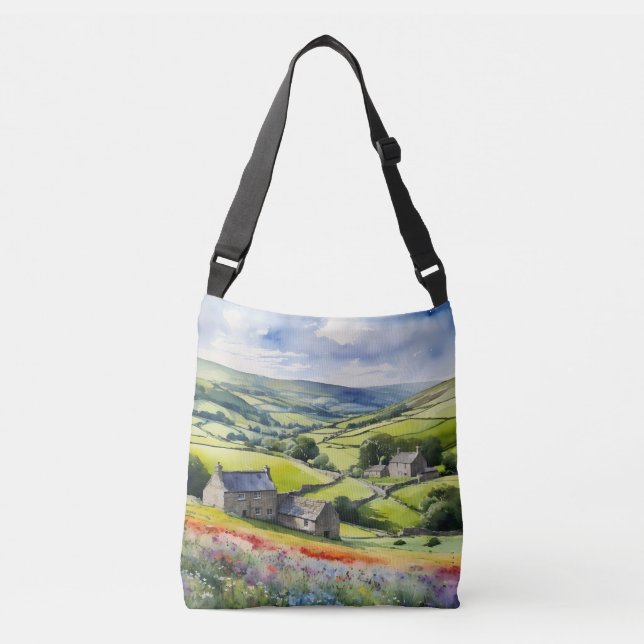 Sac Ajustable "Yorkshire Meadowsong" Paysage Yorkshire Dales (Devant)