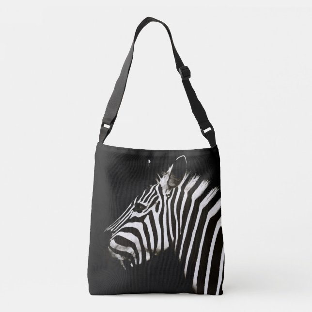 Sac Ajustable Zèbre noir et blanc rayures Animal (Dos)