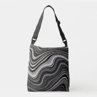 Zèbre noir et blanc Wavy Abstraction