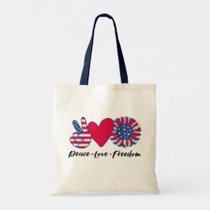 Sac America. Paix. Amour. Liberté. Bag