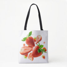 Sac amusant avec fraises