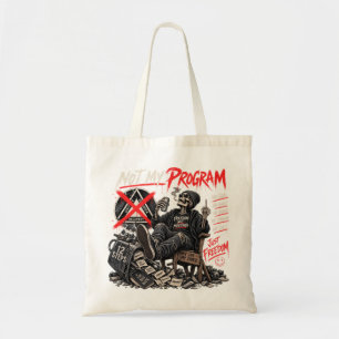 Sac Anti-AA drôle de squelette Pas mon programme S