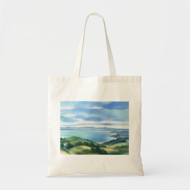 Sac aquarelle cotière (Devant)