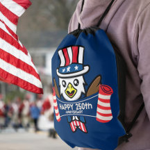 Aigle Américain Patriotique Joyux 250e Anniversair