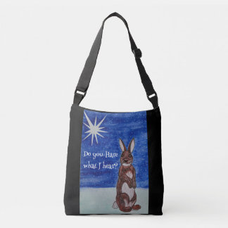 Sac avec lapin de Noël et étoile