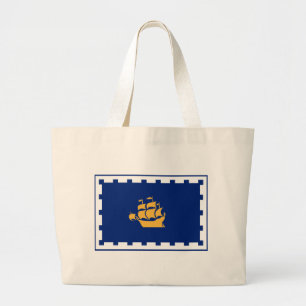 Sac avec le drapeau de la ville de Québec, Canada