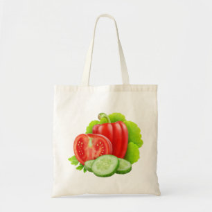 Sac avec les légumes frais