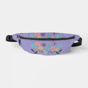 Sac Banane Imprimé Recto-Verso Fleur Sauvage