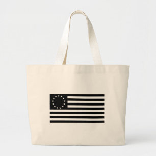 Sac Betsy Ross Flag, ligne noire, grand format