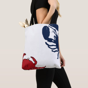 Sac Big Design Crabe Homard Rouge Blanc Bleu