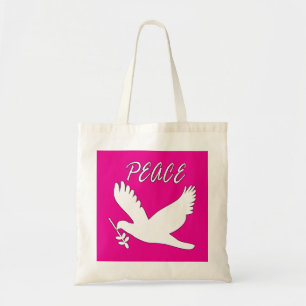 sac blanc de colombe de paix