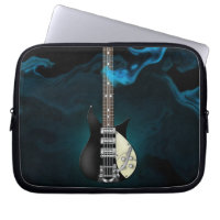 Sac bleu de l'électronique de guitare électrique