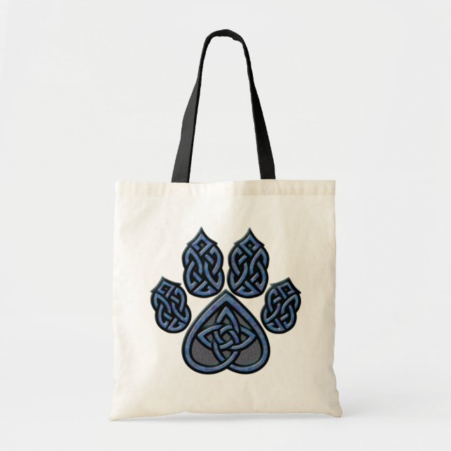 Sac bleu de Pawprint de Celtic (Devant)
