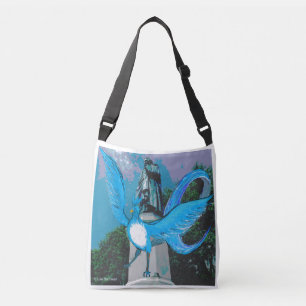 Sac bleu d'oiseau