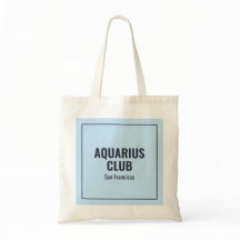 Sac bleu simple moderne anniversaires zodiaque Sac
