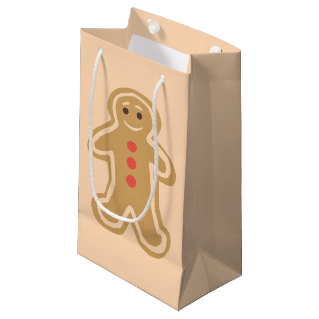 Sac brillant de cadeau de crème légère de biscuit (Devant Angle)