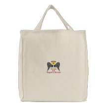 Sac brodé par infirmières