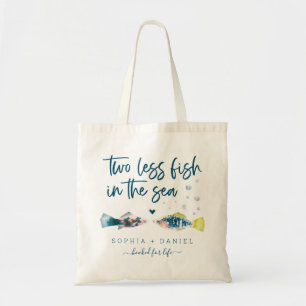 Sac cabas de mariage Deux poissons de moins dans l