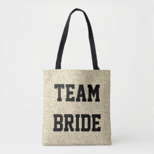 Sac cabas d'équipe de mariée personnalisé