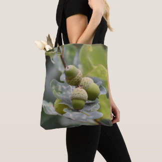 Sac cabas en bambou et bois d'arbre à glands