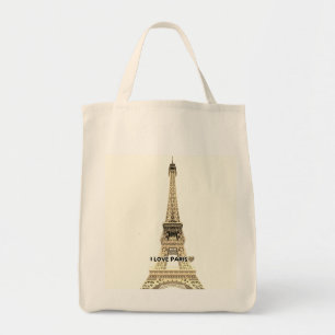 Sac cabas en toile chic Tour Eiffel