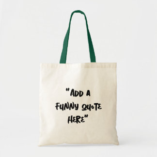 Sac cabas en toile personnalisé avec une blague in