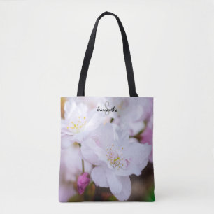 Sac cabas Fleur de cerisier blanc