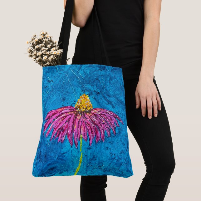 Sac cabas géant Échinacée (De près)