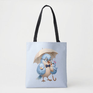 Sac cabas Papa Oiseau Cadeau Fête des Pères