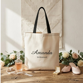 Sac cabas personnalisé pour demoiselle d'honneur