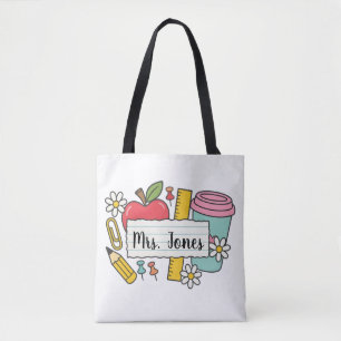 Sac cabas personnalisé pour enseignant, Sac cabas 