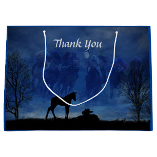 Sac cadeau à deux chevaux de course Thoroughbred