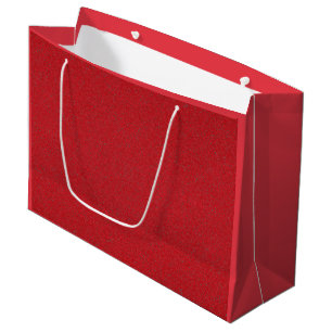 Sac Cadeau à Effet de Bruit Rouge Tomate (Grand) -