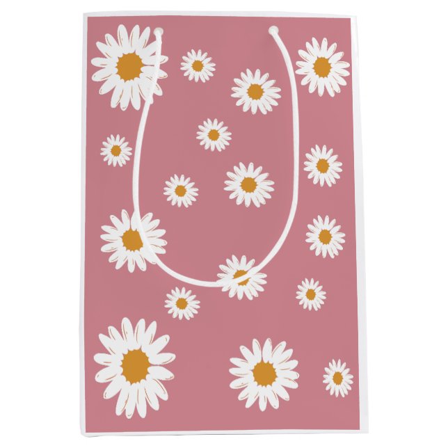 Sac cadeau à la farine rose Dusty (Devant)