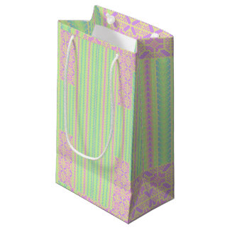 Sac cadeau à motif de croix pastel de Pâques