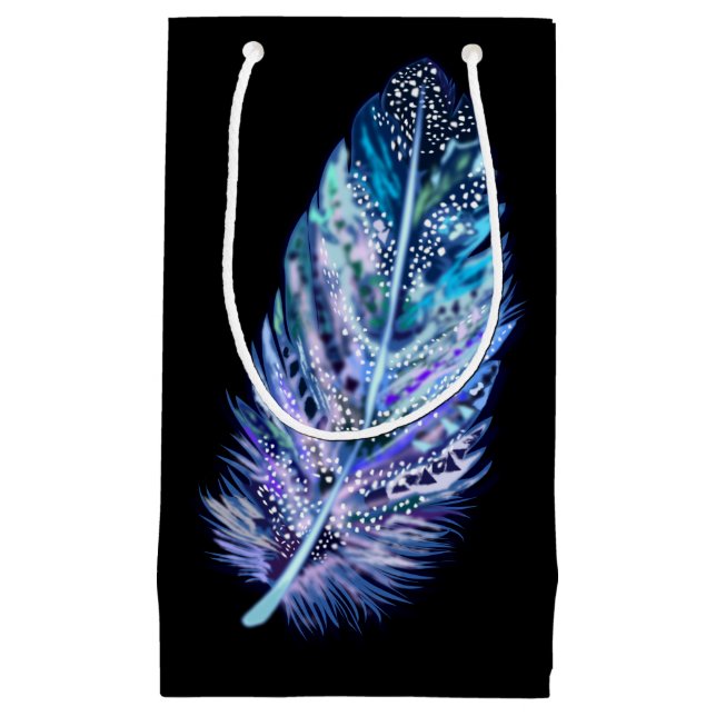 Sac cadeau à plumes magnifiques - Choisissez les c (Devant)