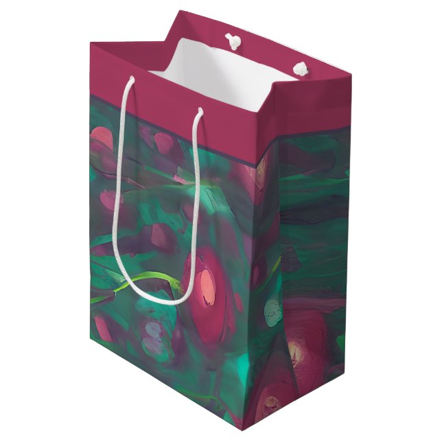 sac cadeau Abstrait roux moyen (Devant Angle)