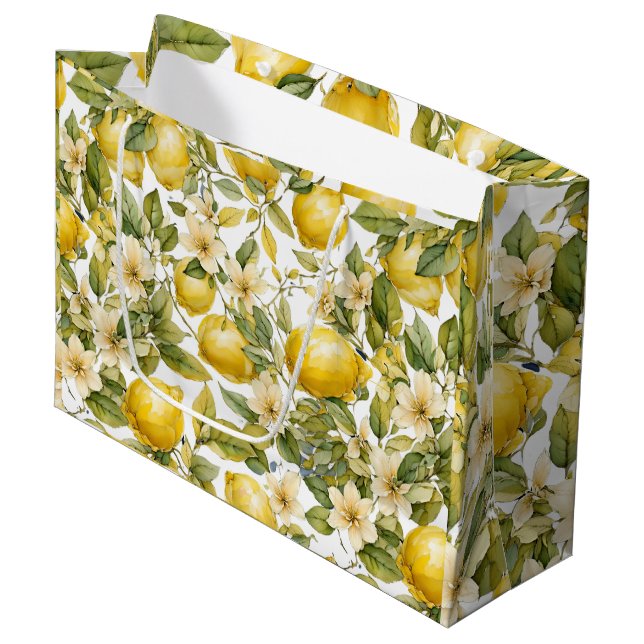 Sac cadeau au citron extraordinaire (Devant Angle)