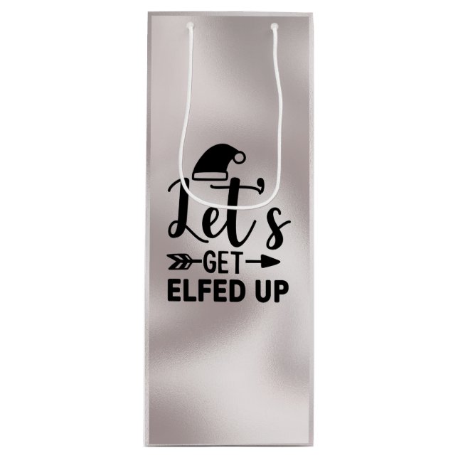 Sac cadeau au vin Elfed Up (Devant)