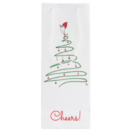 Sac cadeau aux oiseaux de Noël