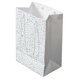 Sac cadeau aux points d'aquarelle Sky Confetti