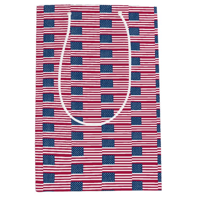 Sac cadeau avec drapeau américain (Devant)