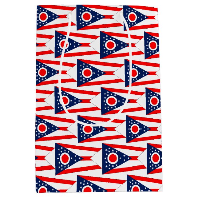 Sac cadeau avec drapeau de l'Ohio State, USA (Devant)