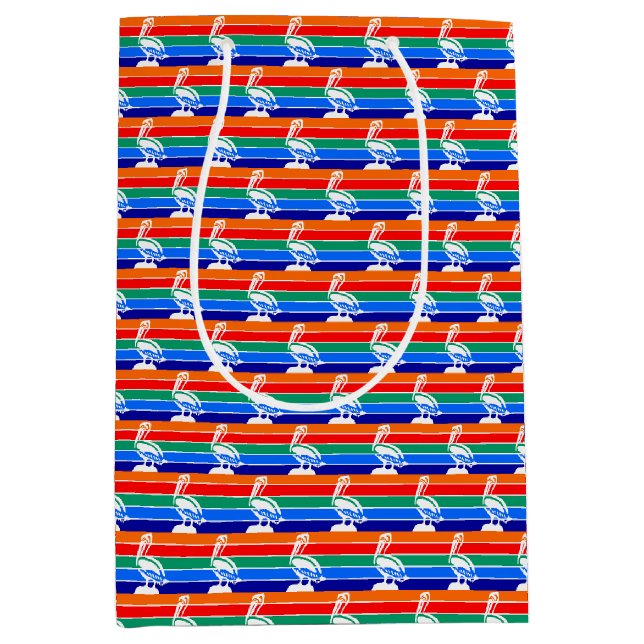Sac cadeau avec drapeau de Saint-Pétersbourg, USA (Devant)
