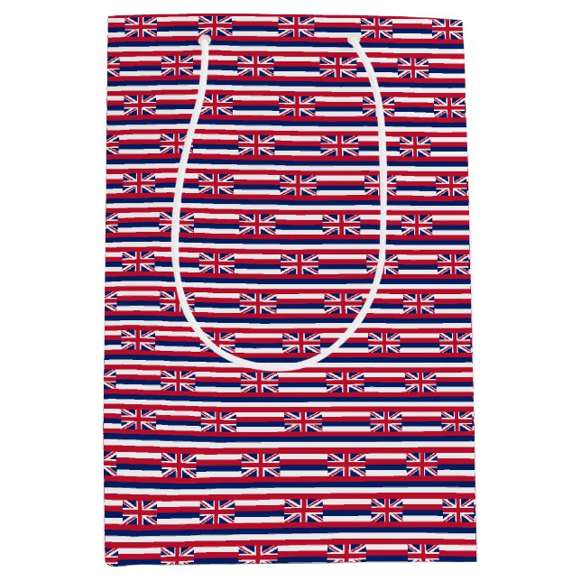 Sac cadeau avec drapeau Hawaii, USA (Devant)